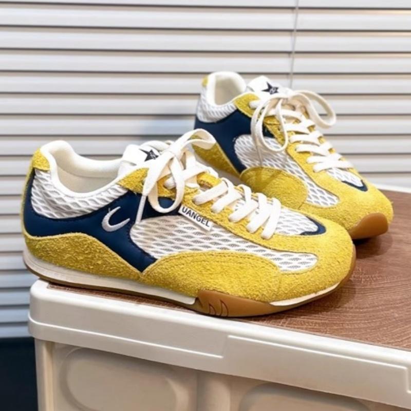 Fashion New Mesh Thin Soled Women Sneakers 2025 Fashionable Retro Concise Casual Comfortable Increased Sports Shoes Street Board Shoes