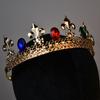 Men's King Crown Queen Crown Hair Accessory Tiara Performance Headwear Unisex Prince Princess Beauty Pageant Crown
