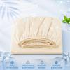 Fitted Bed Sheet with Elastic Band Solid Color Soft Mattress Cover for Single Double King Queen Skin-friendly Bed Cover  Bed 120/150/180/200x220cm
