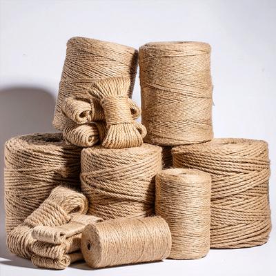1-10mm Naturseil Juteband Nähen DIY Hochzeitskordel Handwerk Naturfaden Bindfäden Großhandgemachte Party Weihnachten Home Decortion