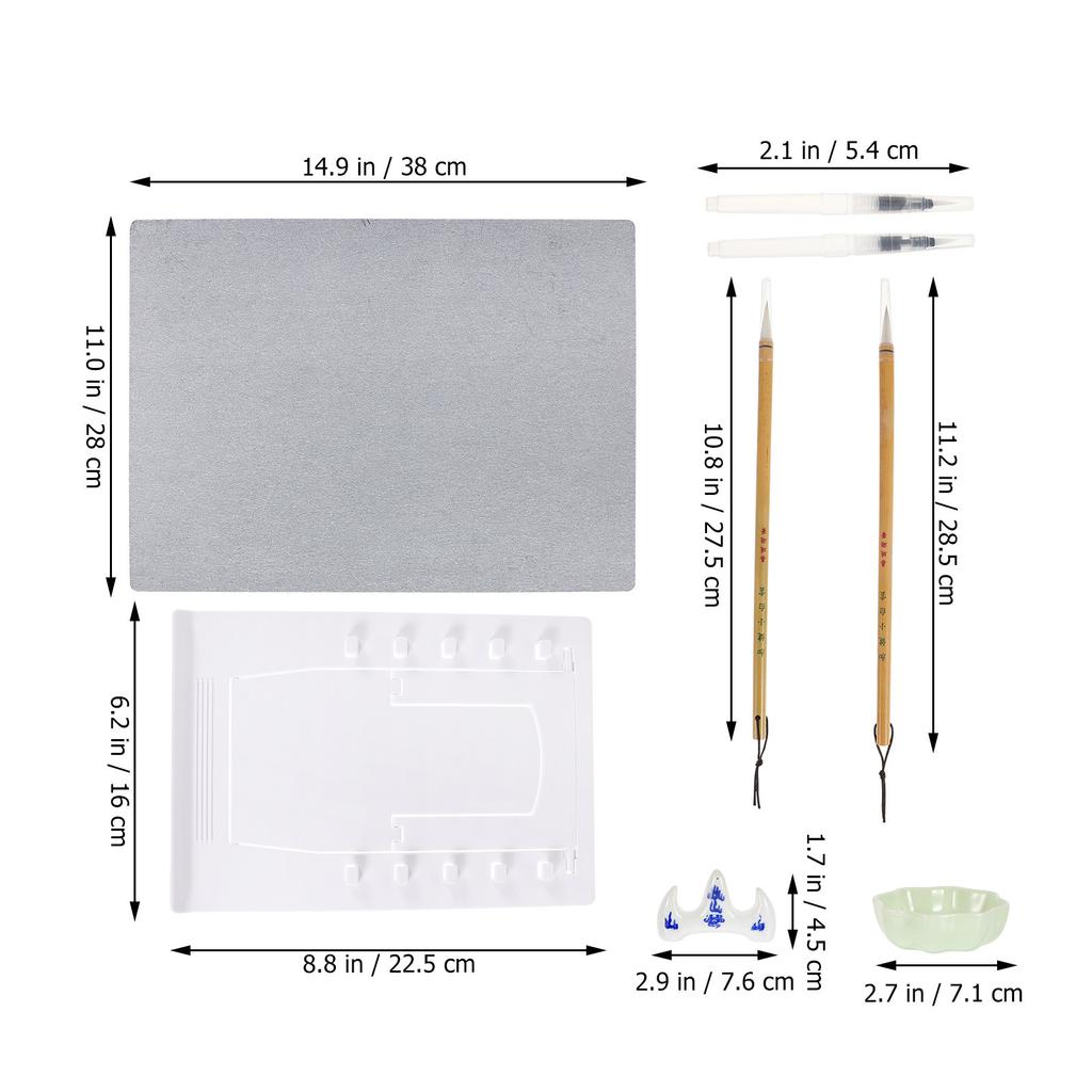 1Set Water Drawing Board Set PP Material Artist Painting Board Foldable Stand Travel Outdoor Sketch Writing Painting Art Tool