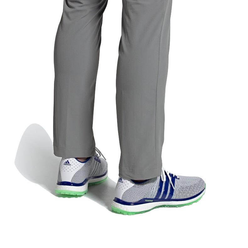 Adidas Tour360 XT SL Spikeless Textile Golf Shoes 'Cloud White Royal Blue' EG4875