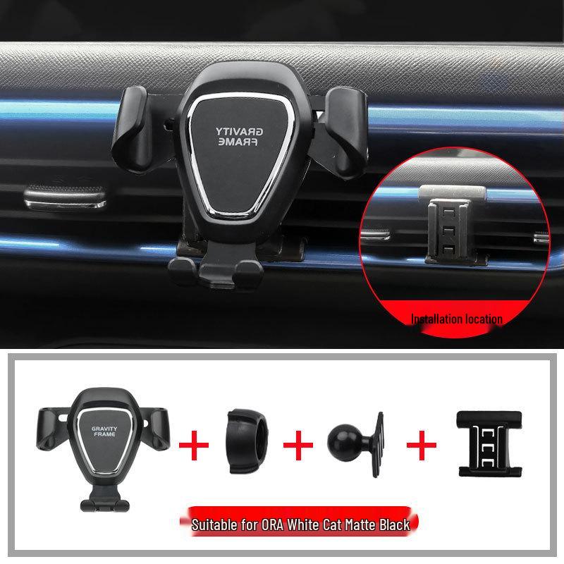 

20-22 ORA White Cat Wireless Car Phone Holder with Charging & Navigation