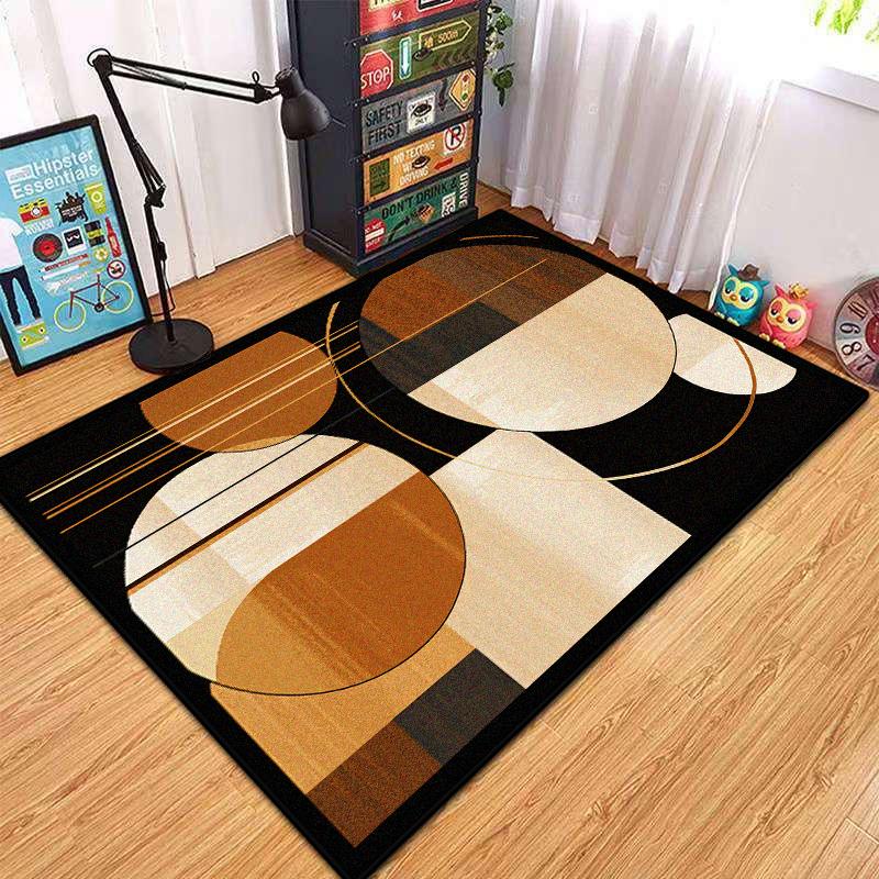 Abstract Style Carpet Living Room Modern Style Soft Fluffy Rugs for Bedroom Cloakroom Decoration Anti-skid Easy Clean Floor Mats