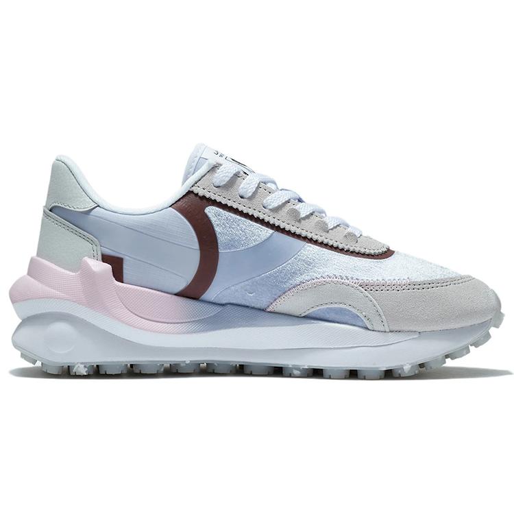 New LiNing Square Durable Breathable Low-Top Sports Casual Shoes Women's Gray Blue AGCS014-2