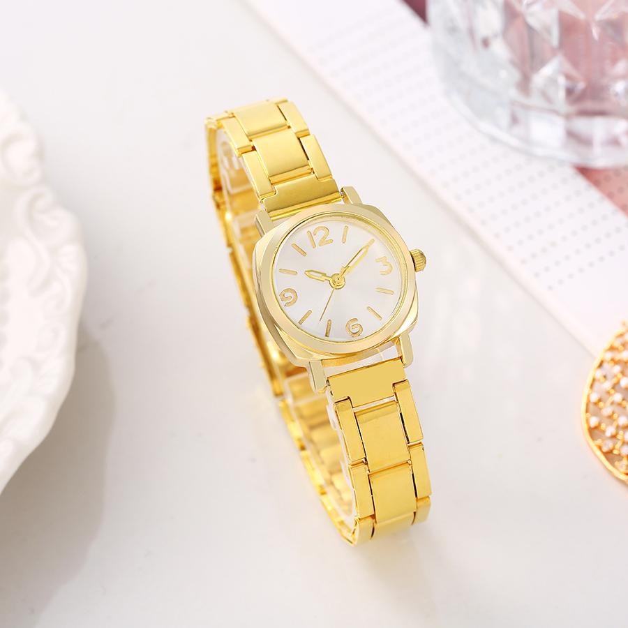 

Модные простые и легкие роскошные женские кварцевые часы, стальной сплав, круглый циферблат, подходят для повседневного ношения, рождественские подарки белый