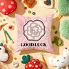 Camellia High-End Printing Cushion Cover Plush Fabric Soft Double-Sided Printed Sofa Warm Winter Home Gift Pillow Cover