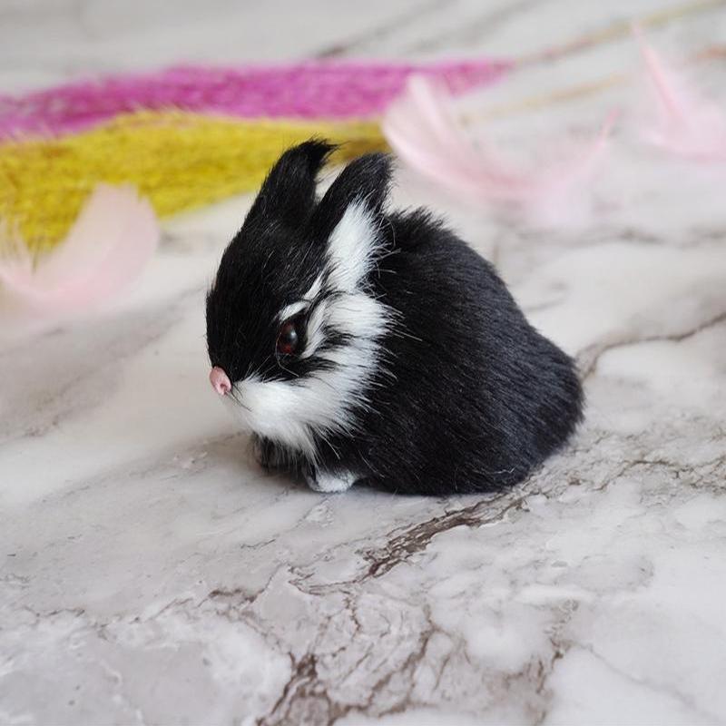 Имитация цыпленка-кролика, плюшевая игрушка, детская познавательная модель курицы, фигурка, реалистичная пушистая кукла-животное, курица, пасхальный подарок