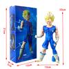 Anime Dragon Ball 20cm Figure Goku Vegeta Figures Action Battle Damage Statue Anime Figurine Pvc Model Doll Collection Toy Gifts