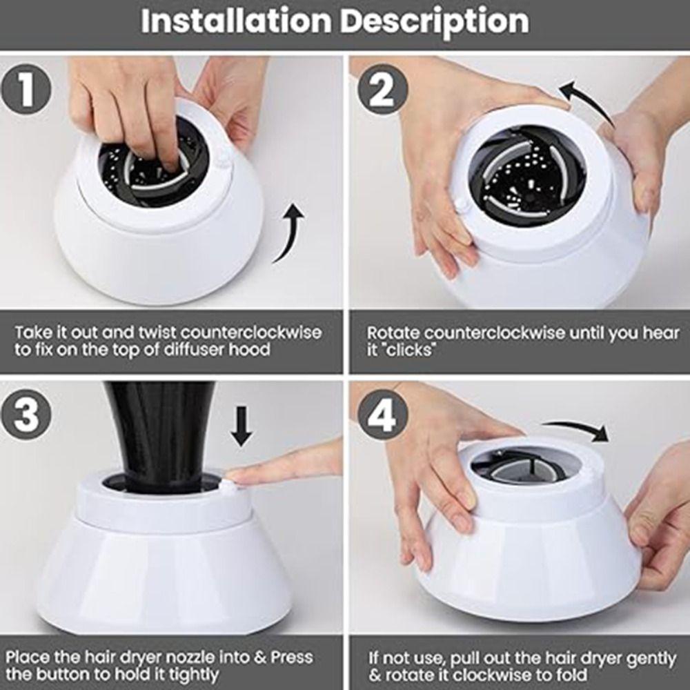 Universal Hair Dryer Diffuser Even Heating Hair Dryer Wind Hood Hair Dryer Cover Hair Styling