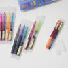 12-Color Quick-Dry Rollerball Pen Set - Large Capacity, Water-Based, Multi-Color for Students and Journaling