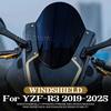 Motorcycle For Yamaha YZF R25 R3 YZF-R25 YZF-R3 YZFR3 2019-2025 Windshield Bubble Windscreen 3 Colors Acrylic Wind Deflectore