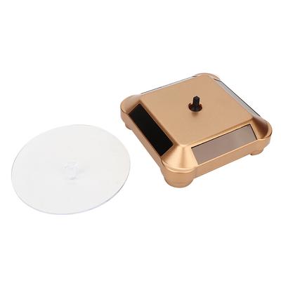 Rotující solární energie víceúčelové hodinky telefon stojan na šperky displej make-up