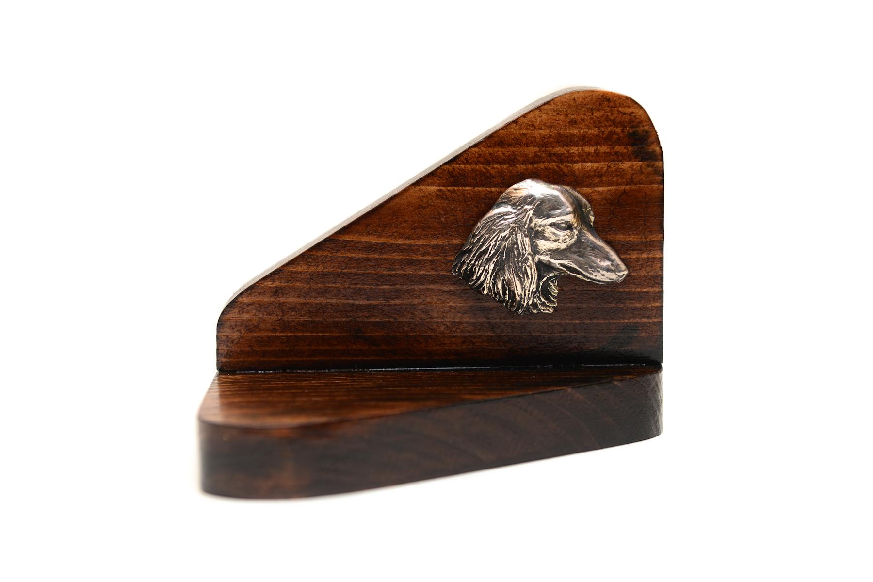 

Dachshund - wooden candle holder with a dog, tealight holder, a memorial place for a dog by Art-Dog brand коричневий