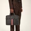 Bally Highpoint Red And White Striped Tote Briefcase Leather Shoulder Crossbody Laptop Bag Men bags Black HEKTOR-10