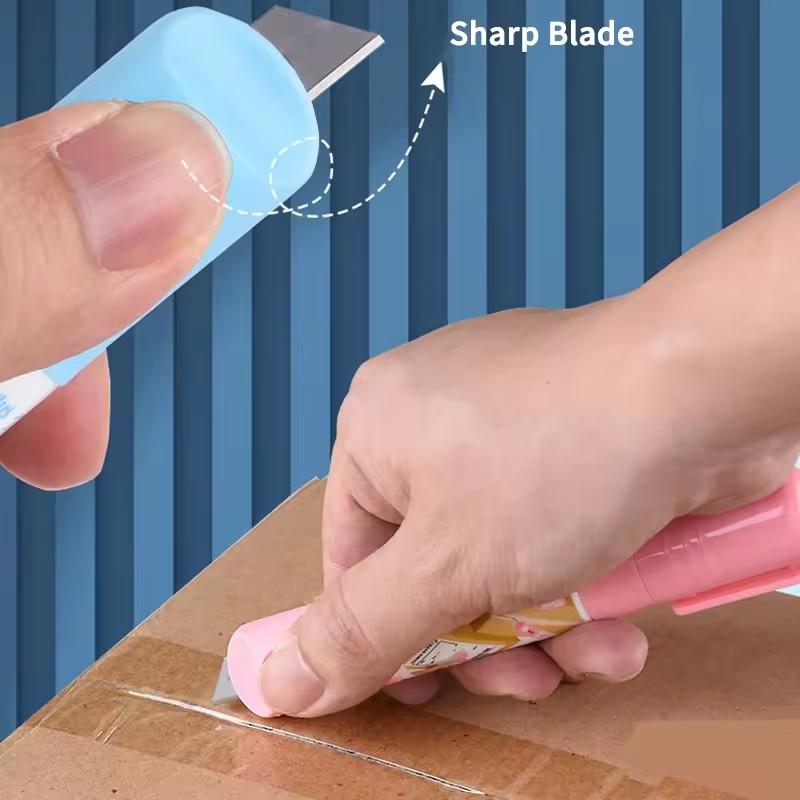 2 In 1 Thermal Paper Correction Fluid with Unboxing Knife Durable Thermal Paper Data Identity Protection Fluid Eraser Box Opener