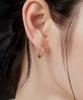 Novice Tokyo Cz Hoop Pierce Surgical Cz Hinged Hoop Pierce Stainless / Gold