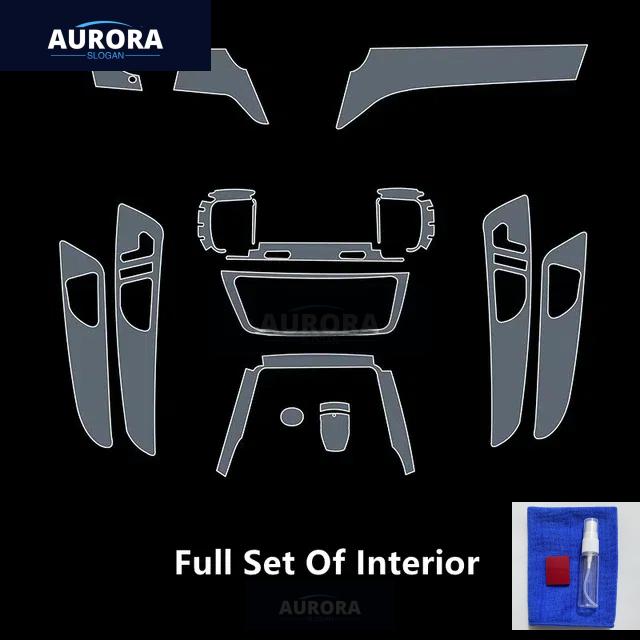 For Mercedes-Benz GLE/GLS 16-19 W166 X166 Car Interior Center Console Transparent TPU Protective Film Anti-scratch Accessories