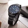 Casio EDIFICE Series Heart of Darkness All Black IP Coated Three Eyes Waterproof Casual Watch Quartz Movement Stainless Steel Strap EFB-509DC-1A