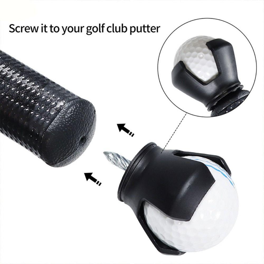 Quick Install Ball Grabber Picker 3-Prong Design Golf Ball Grabber Golf Pick Up Tool  For Seniors