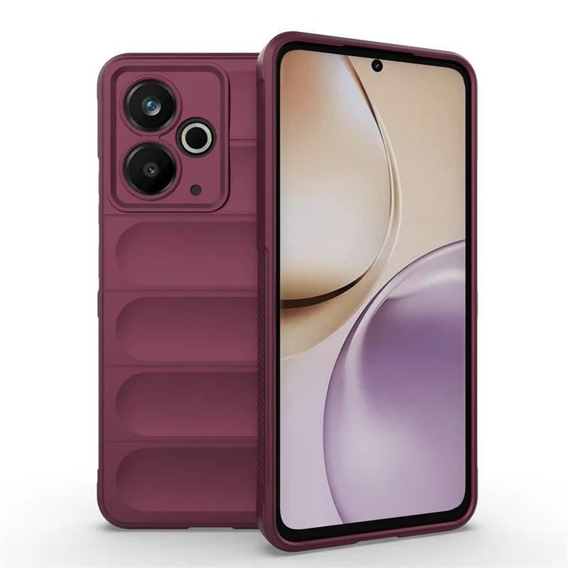 Custodia in Silicone Antiurto con Sensazione di Pelle Flessibile per Realme 14 5G Realme 14T Copertura Protettiva Guscio Posteriore Fundas Coque