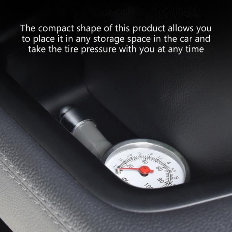 Tyre Pressure Gauge, Air Pressure Tester, 0-100Psi, for Car, Bike and Motorcycles Tire Inflation Pressure Gauge