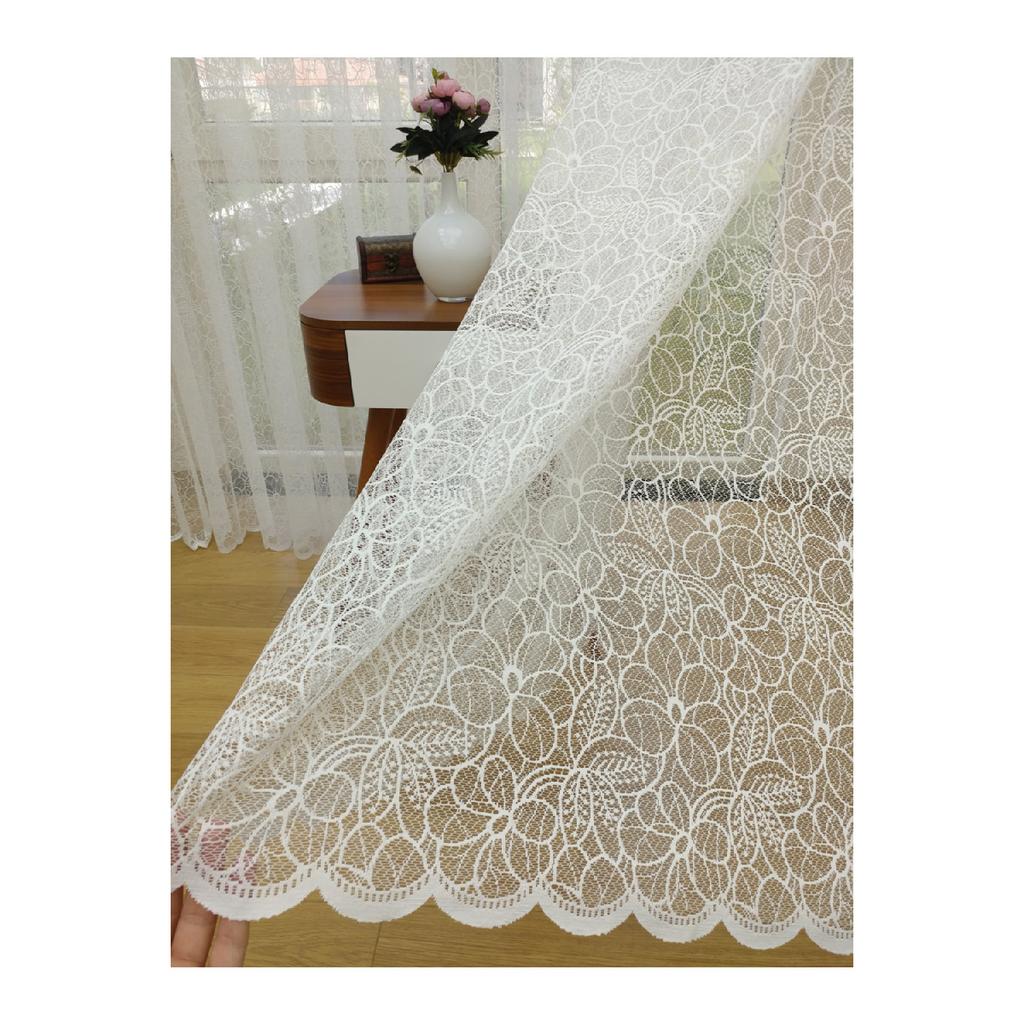 Special Knitted Textured Tulle Curtain, 600x250, Sparse Battery, 1/2