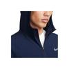 Nike Logo Print Hooded Zip-Up Jacket Men Outerwear Blue FB7483-451