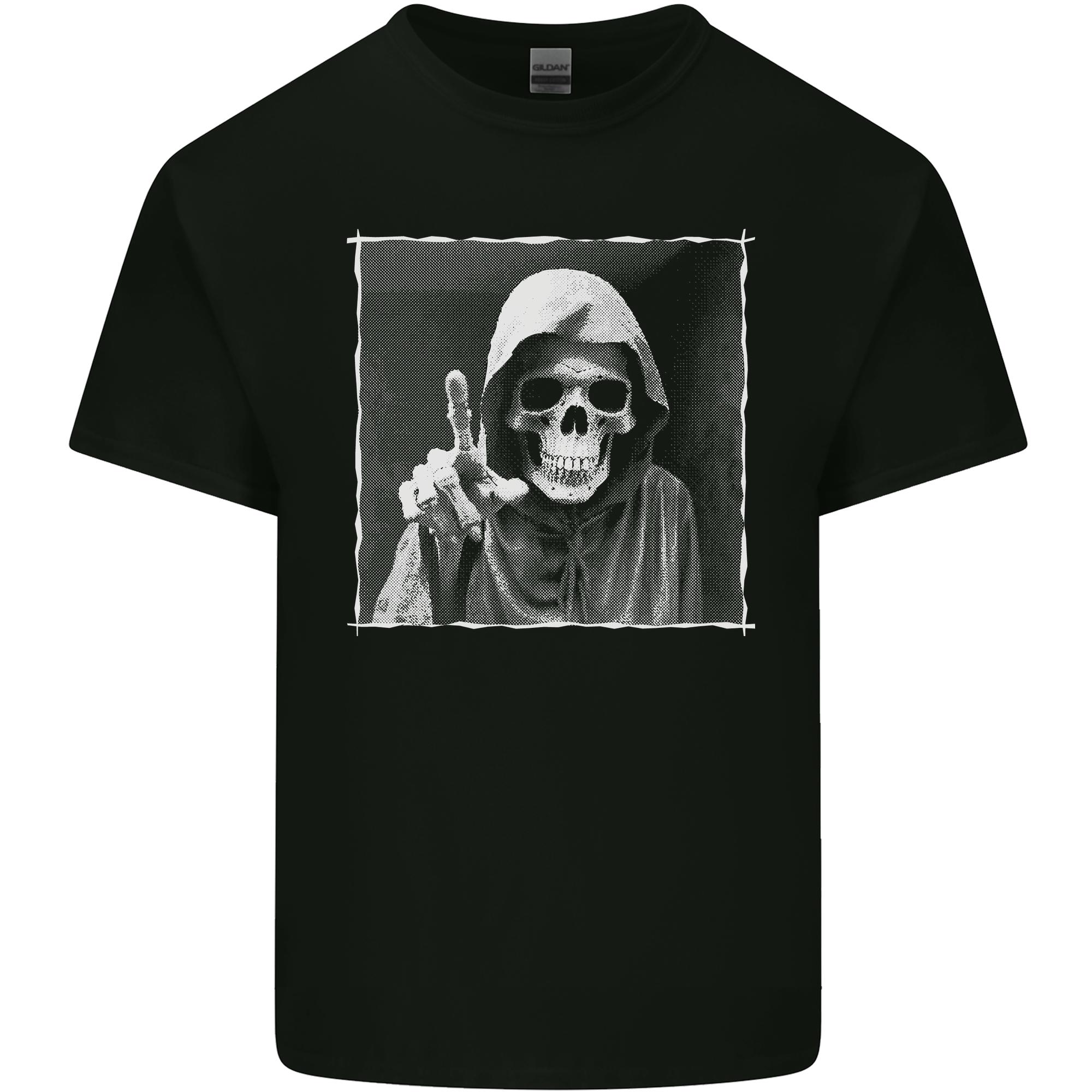 Grim Reaper Skull Unisexs Light Cotton TShirt S