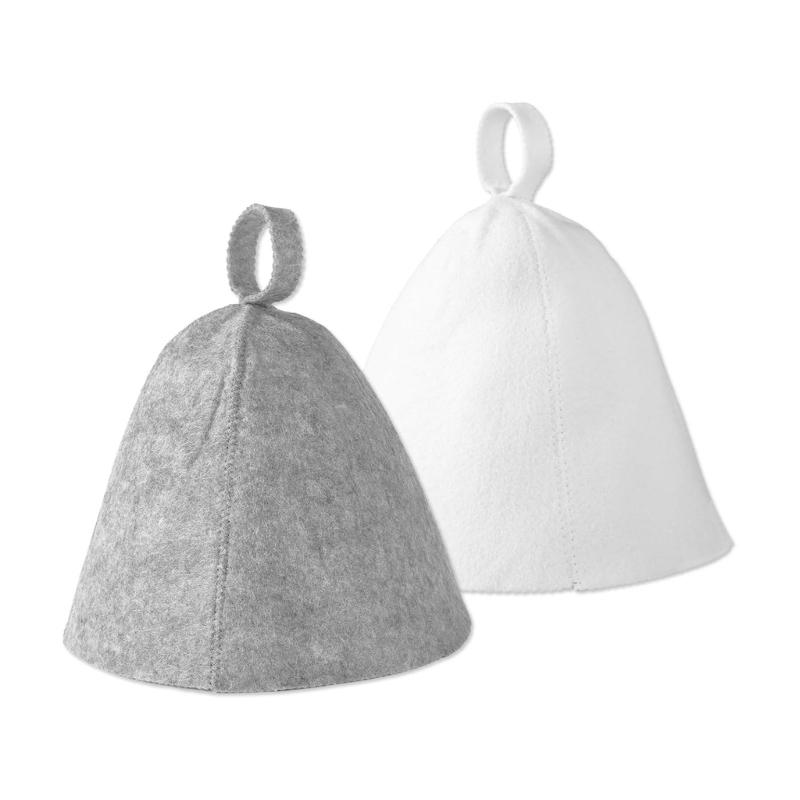 2Pieces Sauna Hat Set Comfortable Sauna Caps Travel Sauna Hat High Absorbency Felt Texture Perfect for Spa and Sauna Use