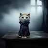 Cat Halloween Ornaments Animal Miniature Model Decoration Small Ornaments