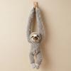 Long Arm Sloth Plush Toy Soft Stuffed Sloth Animal Doll Gray Brown Fluffy Plushie  Home Decor Huggable Companion Gift