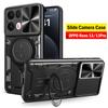 Armor Funda for OPPO Reno 13 Pro 5G Case Slide Camera Ring Stand Protection Cover for OPPO Reno 13 Shockproof Capa