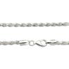 Sears Cut French Chain Silver 50cm Necklace, 925, 3.3mm Wide,