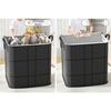 Large Capacity Fabric Storage Bag With Double Zipper Wide Opening Sturdy Handles For Home Clothes Bedding Organizing