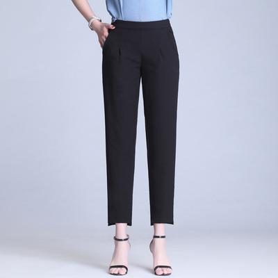 Women's Mid-waist Loose Casual Nine-minute Pants