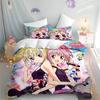 Cartoon Shugo Chara Anime Print Bedding Set Boys Girls Twin Queen King Size Duvet Cover Pillowcase Bed boys Adults Home Textile