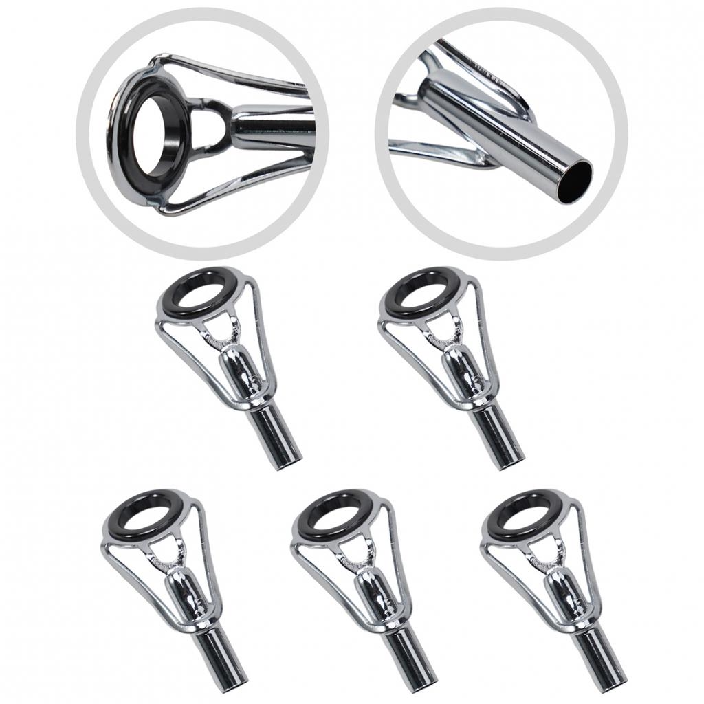 5pcs Rod Tip Top Guide Ring/For Fishing Rods Repair Building Pole Eye Line Rings
