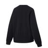 Li Ning Jednokolorowa bluza damska z okrągłym dekoltem, długim rękawem, czarna AWDU162-5