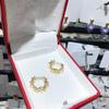 Personality Irregular Wavy Metal Hoop Earrings for Women Vintage Charm Gold Color Ear buckle Hip Hop Jewelry Accessories Gift