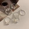 Fashionable Womens Adjustable Open Ring With Contemporary Geometric Design In Elegant Copper