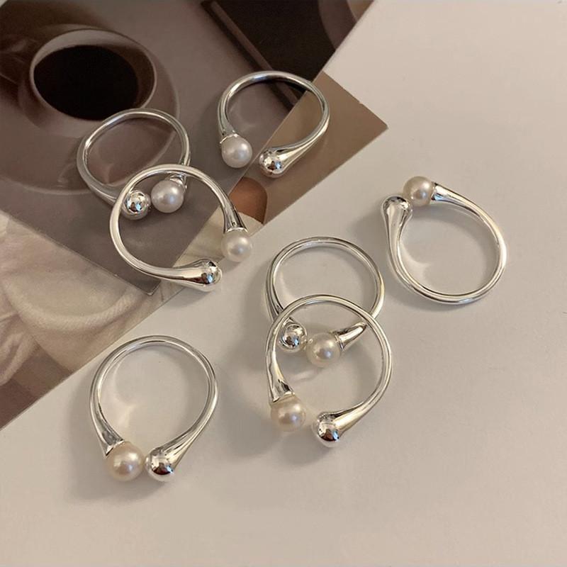 Fashionable Womens Adjustable Open Ring With Contemporary Geometric Design In Elegant Copper