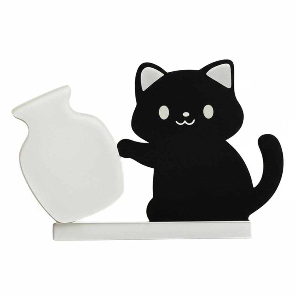 1-10PCS New Cat Pushing Vase Magnets Home Decor Fridge Magnet Cat Whisker Collection Memorial Box Home Office Decor For Gift