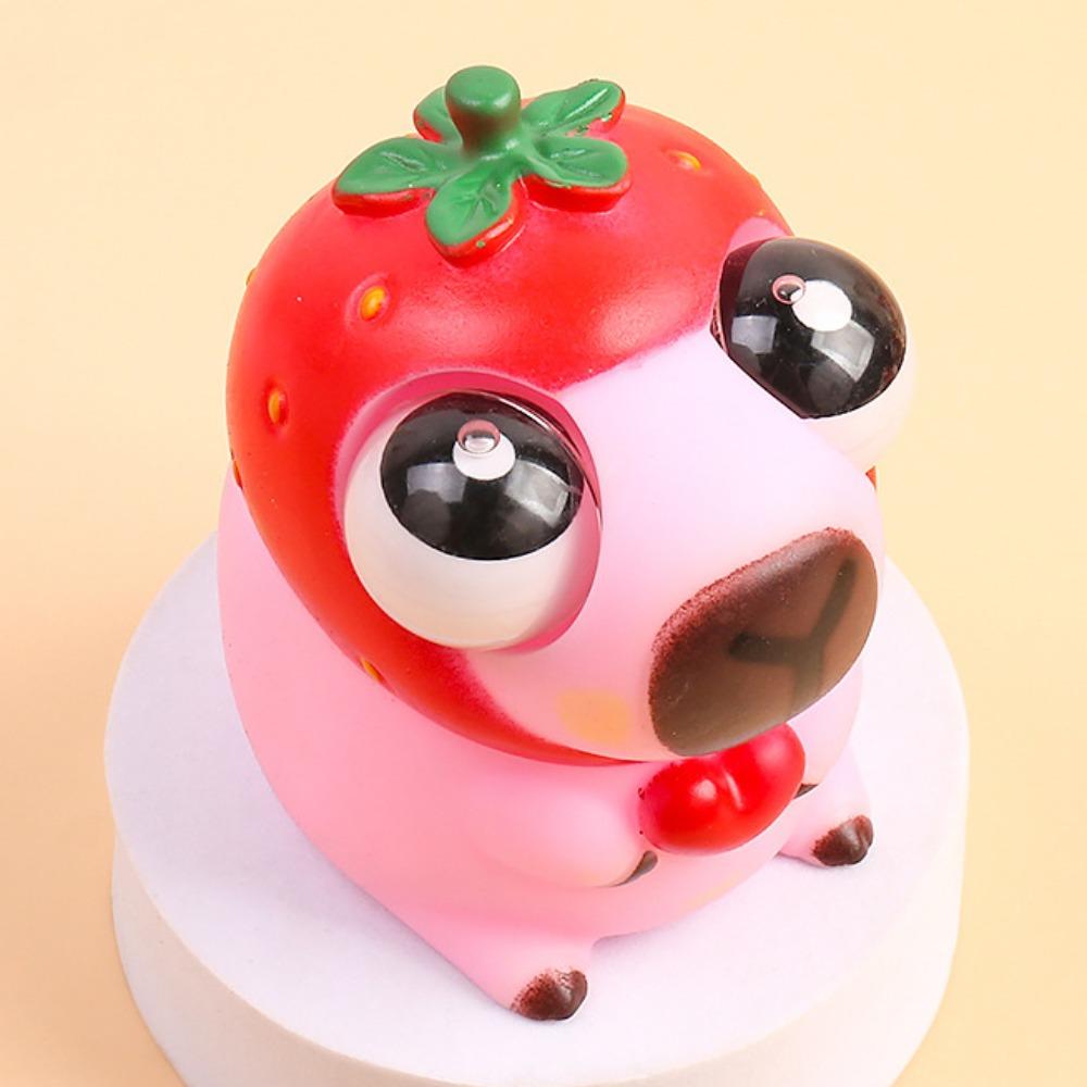 Novelty Capybara Big Eyeball Pinch Doll Cartoon Capybara Squeeze Ball Toys  Baby Game