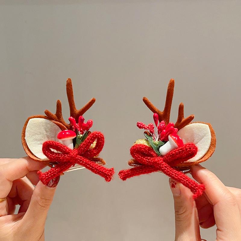 3D Christmas Hat Hairpin: Festive Bangs & Hair Clip