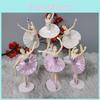Entzückende handbemalte Ballettmädchen-Miniaturen, ideal für Garten- und Puppenhausdekoration