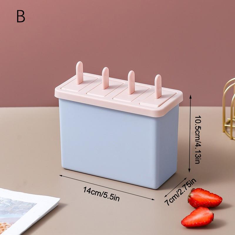 Popsicle/Sorbet Mold Food Grade Household Popsicle Making Frozen Ice Box Abrasive Tools With Lid Homemade Ice Cream Artifact