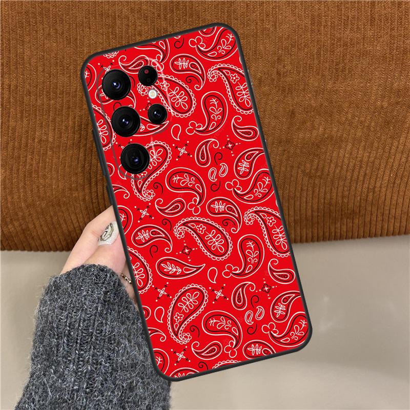 Paisley Bandana Phone Case For Samsung Galaxy S25 Ultra S9 S10 Plus S20 FE S21 S22 S23 S24 Ultra Back Cover