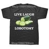 Chiedimi della mia lobotomia T-shirt Divertente Meme Scherzo Y2k Manica Corta Girocollo Unisex 100% Cotone T-shirt Taglia EU