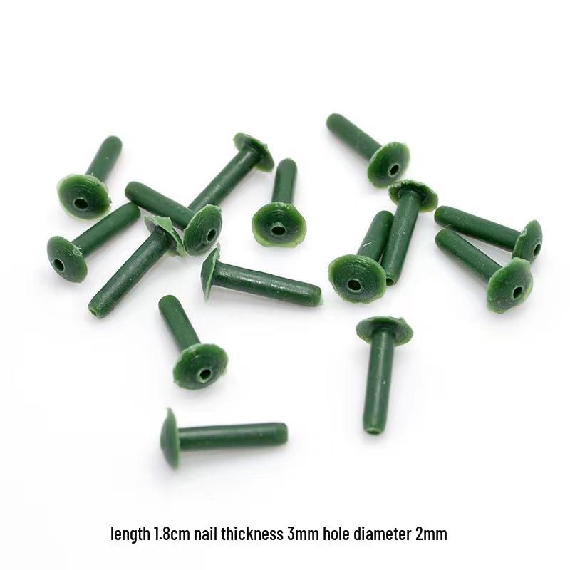 Handmade Green Floral Stem #2 with Glue-Wrapped Iron Wire for DIY Bouquets